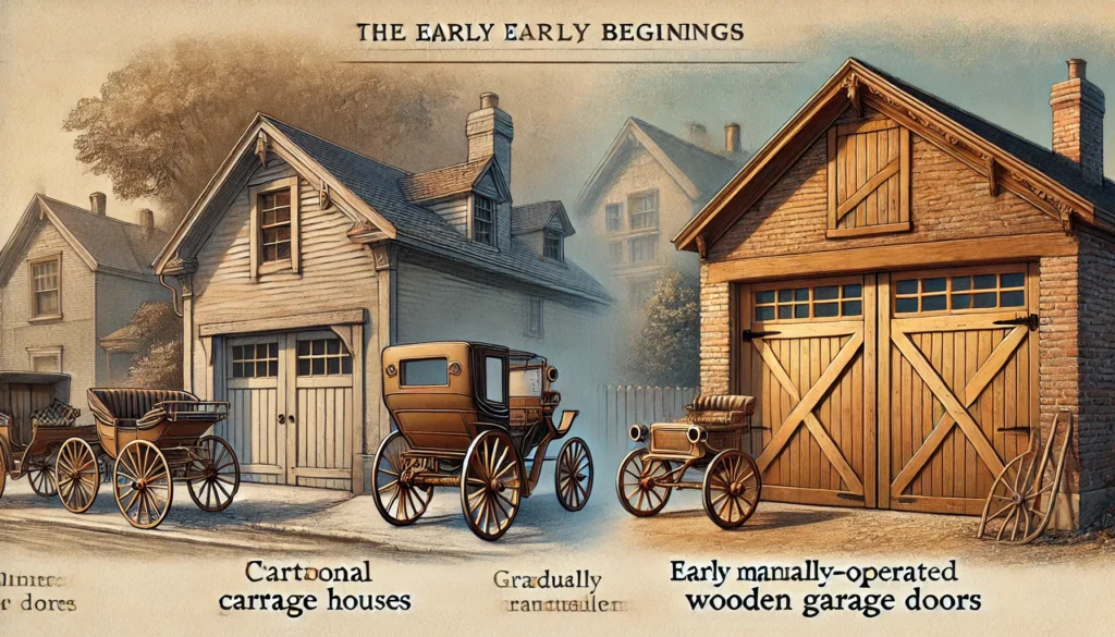 Early Beginnings: Carriage Houses and Manual Garage Doors