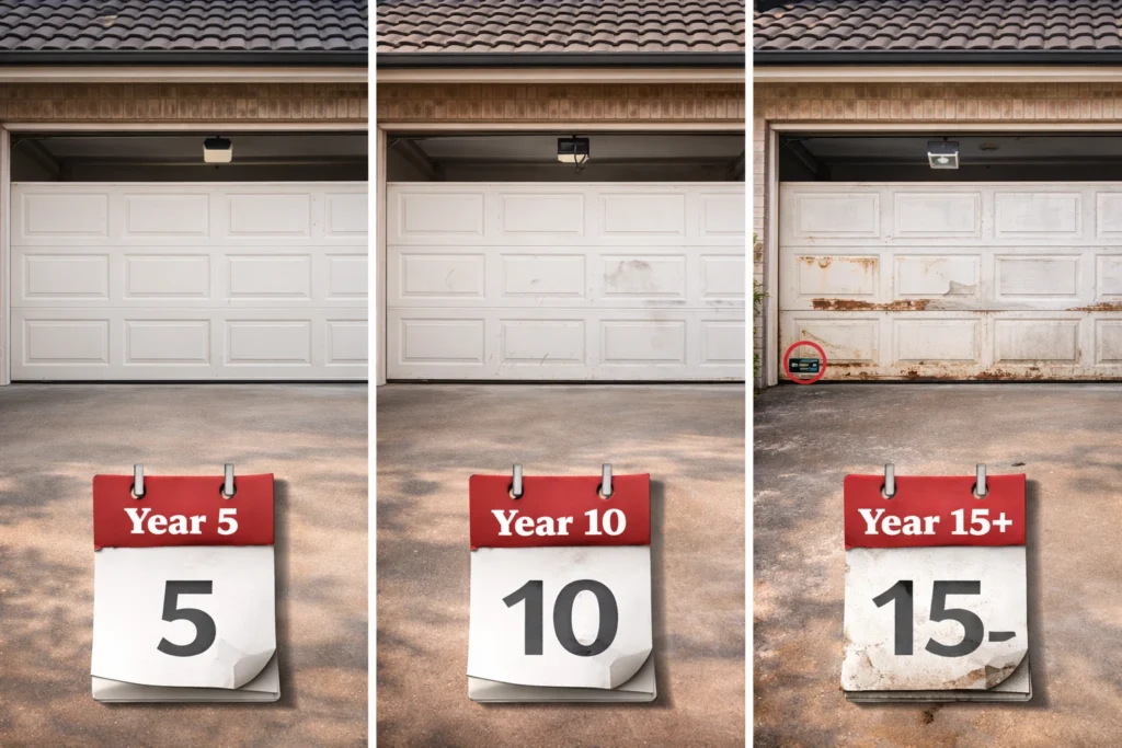 The 15-Year Rule: When Garage Door Age Becomes a Liability