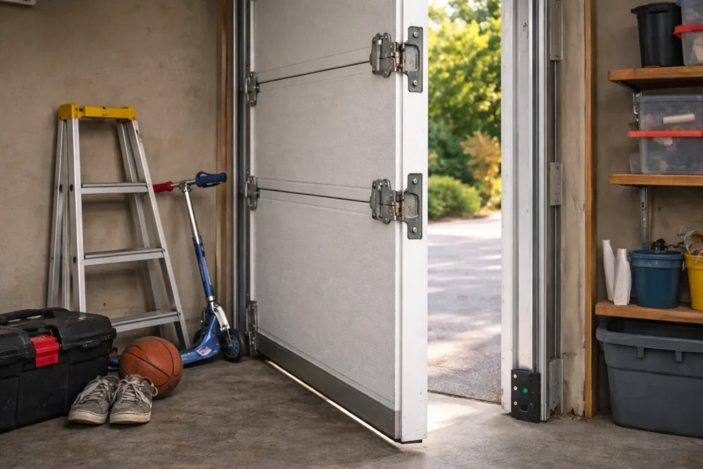 What Is Safe Hinge Design on a Garage Door?